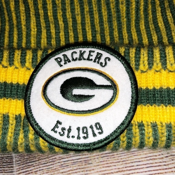 Green Bay Packers New Era NFL Play 100 Knit Hat Cap Beanie Hat - Picture 6 of 8